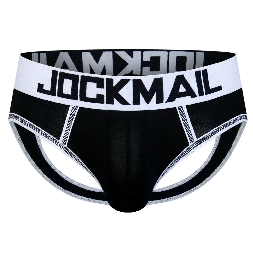 Men's Bottomless Gay Underwear Sexy Backless Briefs Jockstrap Sissy Penis Pouch Push Up Underpants Calzoncillos Hombre Slip