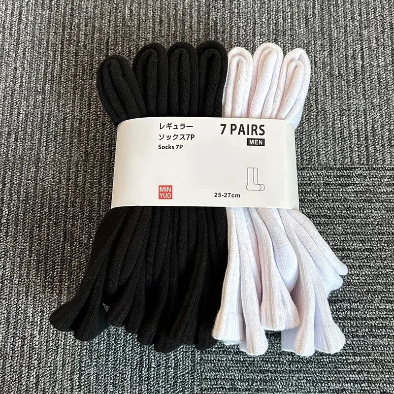 Thickened Cotton Sports Socks For Men Mid-Calf Basketball Stockings Sweat Absorbent Anti-Odor Running Socks Pure Cotton Towel Bo