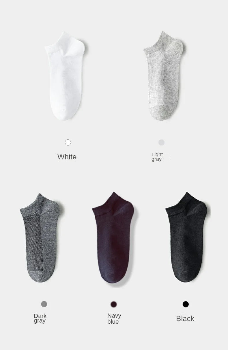 10 Pairs Men's Breathable Mesh Summer Short Socks, Sports Versatile Cotton Socks at Discount Price Sports and Casual Wear